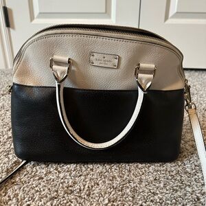 Kate Spade Black and Cream Women's Bag